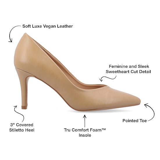 Journee Collection Gabriella Womens Pointed Closed Toe Stiletto Heel Pumps