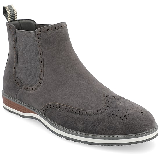 Vance Co Mens Thorpe Flat Heel Chelsea Boots