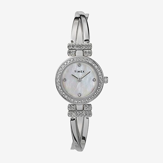 Timex Womens Silver Tone Bracelet Watch Tw2w62200ji