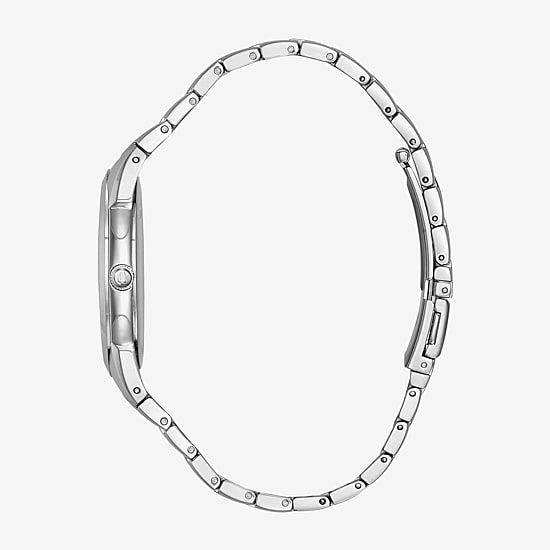 Bulova Classic Mens Silver Tone Stainless Steel Bracelet Watch 96b149