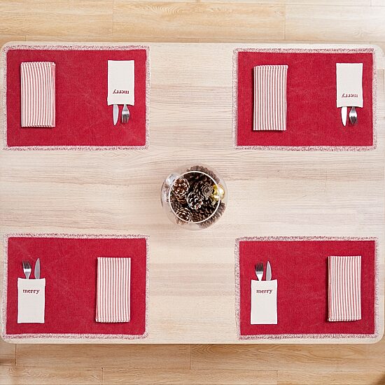 Avanti Merry 8-pc. Placemat & Napkin Sets
