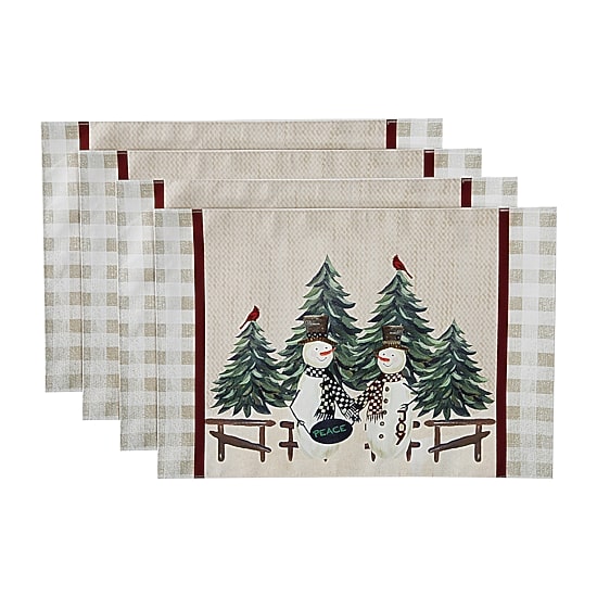 Avanti Country Snowman 4-pc. Placemat