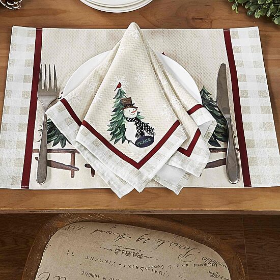 Avanti Country Snowman 4-pc. Placemat