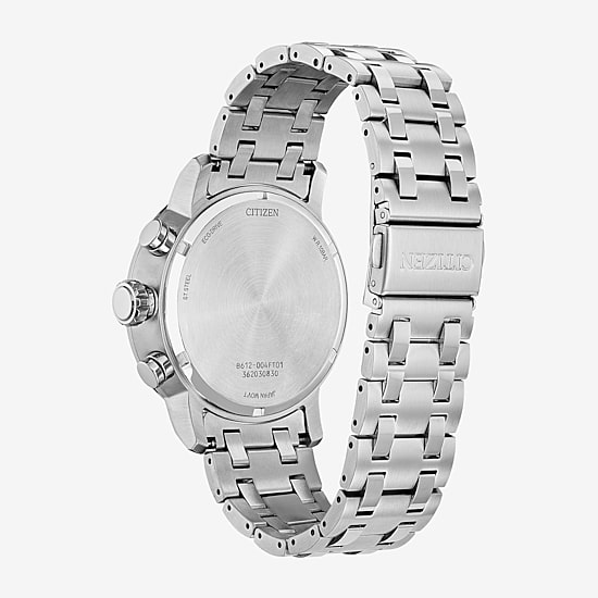 Drive from Citizen Weekender Mens Chronograph Silver Tone Stainless Steel Bracelet Watch Ca0851-56x