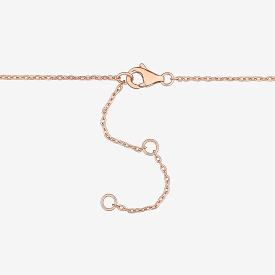 Womens Genuine Pink Tourmaline 18K Rose Gold Over Silver Beaded Bracelet