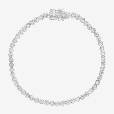 Effy Final Call (H-I / Si1) Womens 1 CT. T.W. Lab Grown White Diamond Sterling Silver 7 Inch Tennis Bracelet