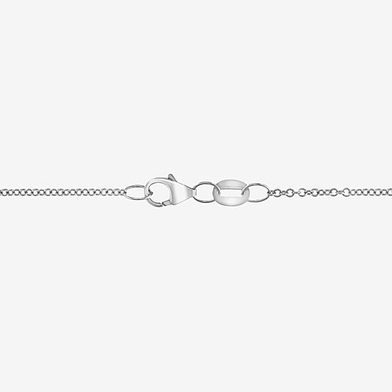 Effy Final Call (E-F / Vs2-Si1) Womens 1/2 CT. T.W. Lab Grown White Diamond Sterling Silver Heart 16 Inch Pendant Necklace