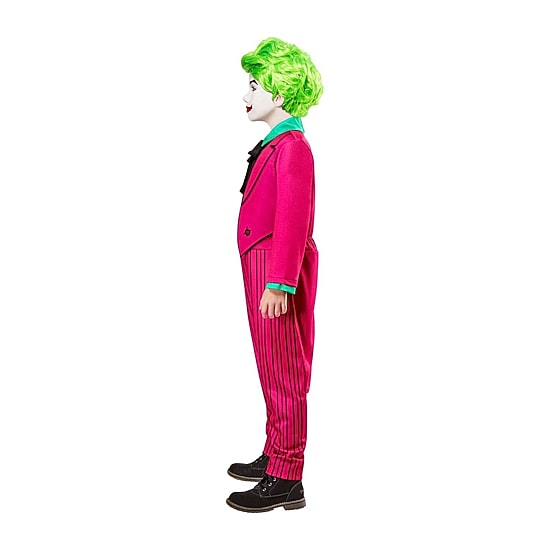 Little & Big Kid Boys Batman Classic 1966 Deluxe The Joker Boys DC Comics 2-pc. Costume Set