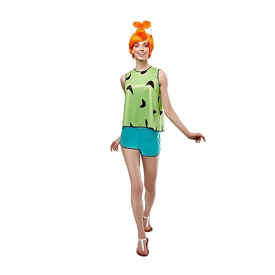 Womens Pebbles Womens With Wig The Flintstones 3-pc. Costume