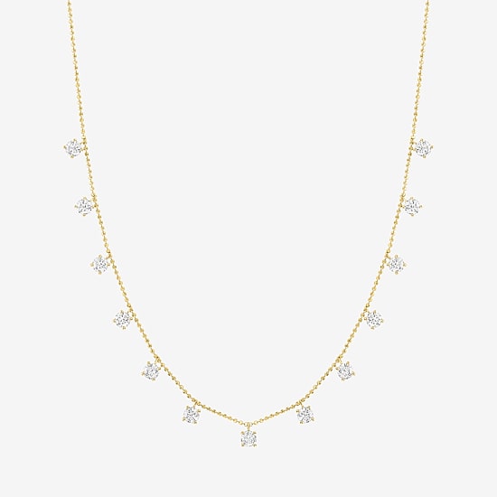 Diamond Addiction (G-H,Si2-I1) Womens 2 CT. T.W. Lab Grown White Diamond 10K Gold 18 Inch Pendant Necklace
