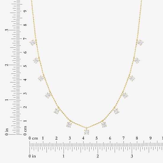 Diamond Addiction (G-H,Si2-I1) Womens 2 CT. T.W. Lab Grown White Diamond 10K Gold 18 Inch Pendant Necklace