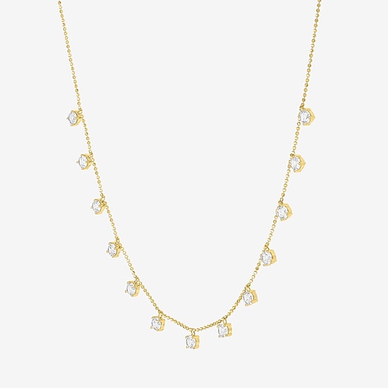 Diamond Addiction (G-H,Si2-I1) Womens 2 CT. T.W. Lab Grown White Diamond 10K Gold 18 Inch Pendant Necklace