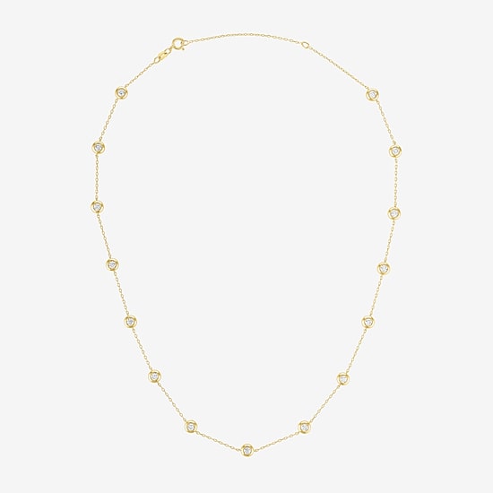 Diamond Addiction (G-H, Si2-I1) Womens 2 CT. T.W. Lab Grown White Diamond Sterling Silver 18 Inch Pendant Necklace