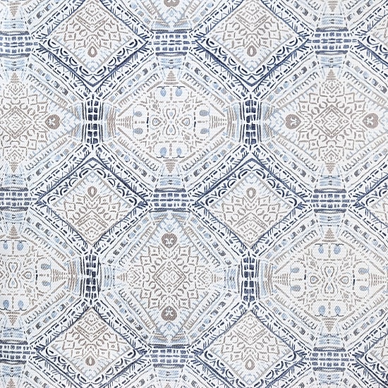 No 918 Lido Global Inspired Medallion Grommet Top Light-Filtering Single Curtain Panel