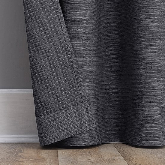 No 918 Landon Textured Grommet Top Light-Filtering Single Curtain Panel