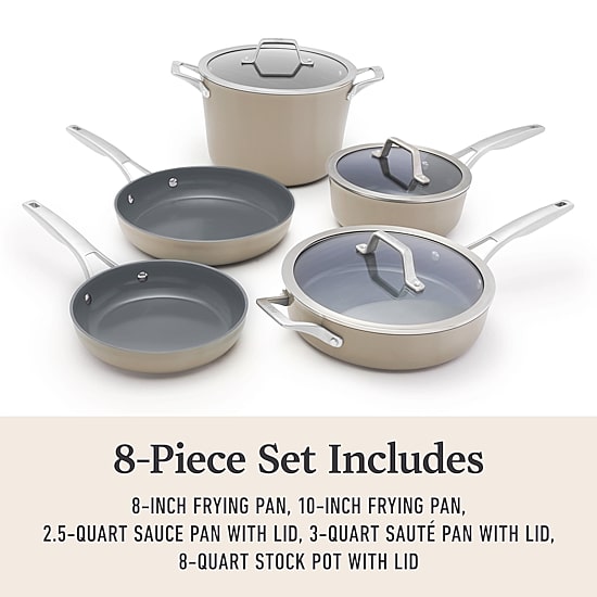 Calphalon Premier Ceramic 8-pc. Cookware Set