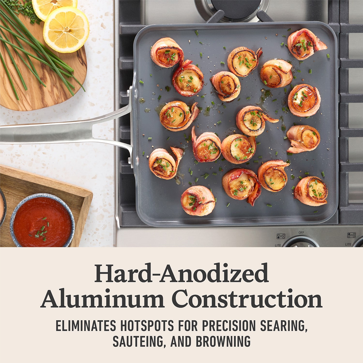 Calphalon Premier Ceramic 11" Square Griddle Pan