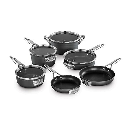 Calphalon Ceramic 12-pc. Non-Stick Cookware Set, Color: Silver Ash