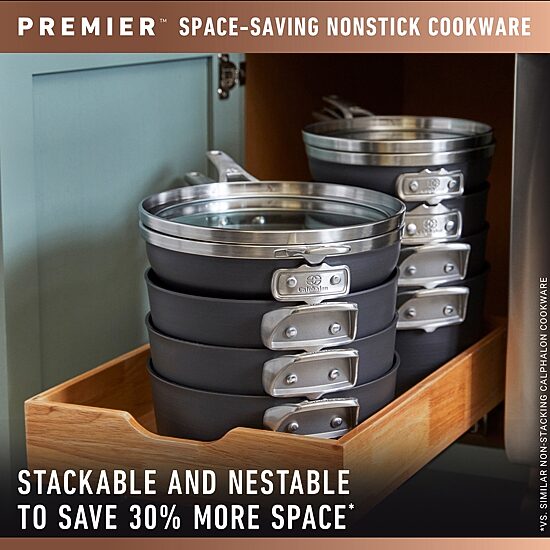 Calphalon Premier Space-Saving Hard Anodized 5-qt. Saute Pan