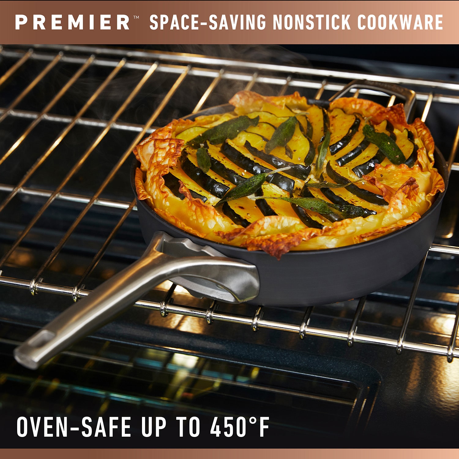 Calphalon Premier Space-Saving Hard Anodized 5-qt. Saute Pan