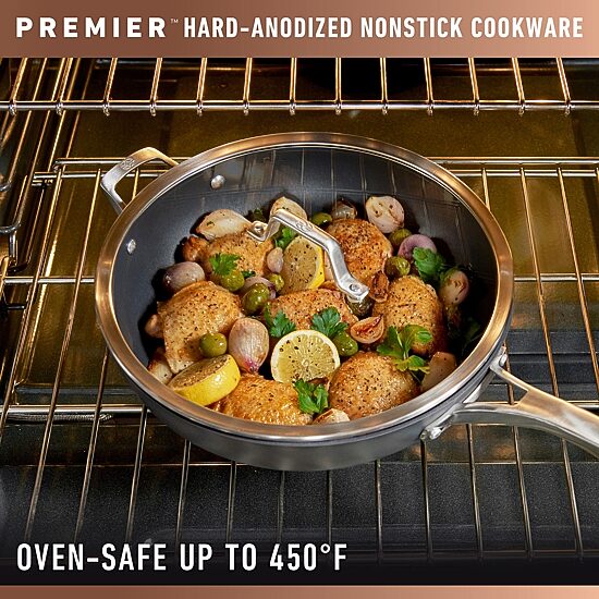 Calphalon Premier Hard Anodized 13" Skillet with Lid