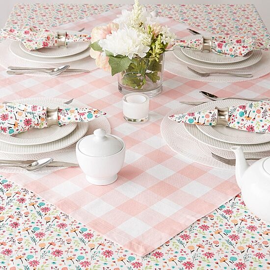 Design Imports Buffalo Check Tablecloth