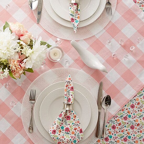 Design Imports Buffalo Check Tablecloth