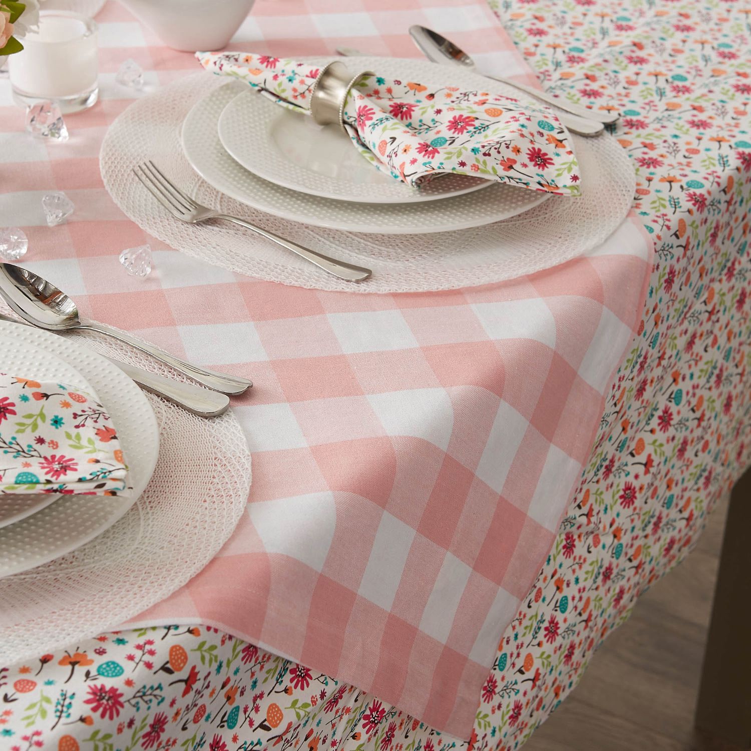 Design Imports Buffalo Check Tablecloth