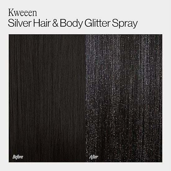Eva Nyc Kweeen Silver Hair & Body Glitter Spray