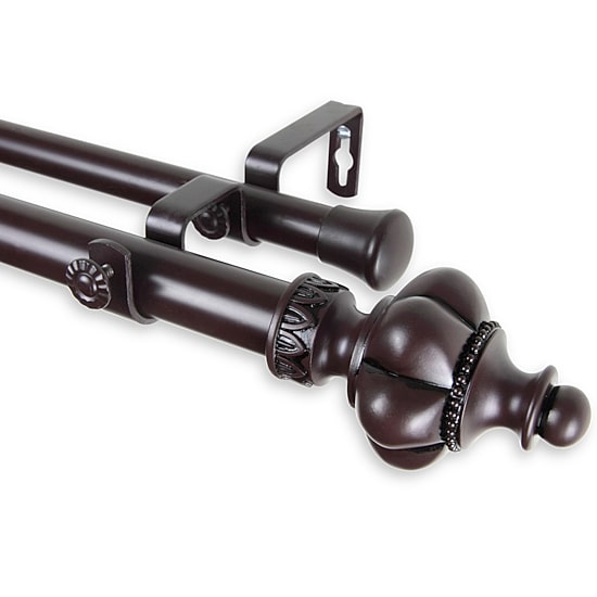 Rod Desyne Terra 1" Double Adjustable Curtain Rod