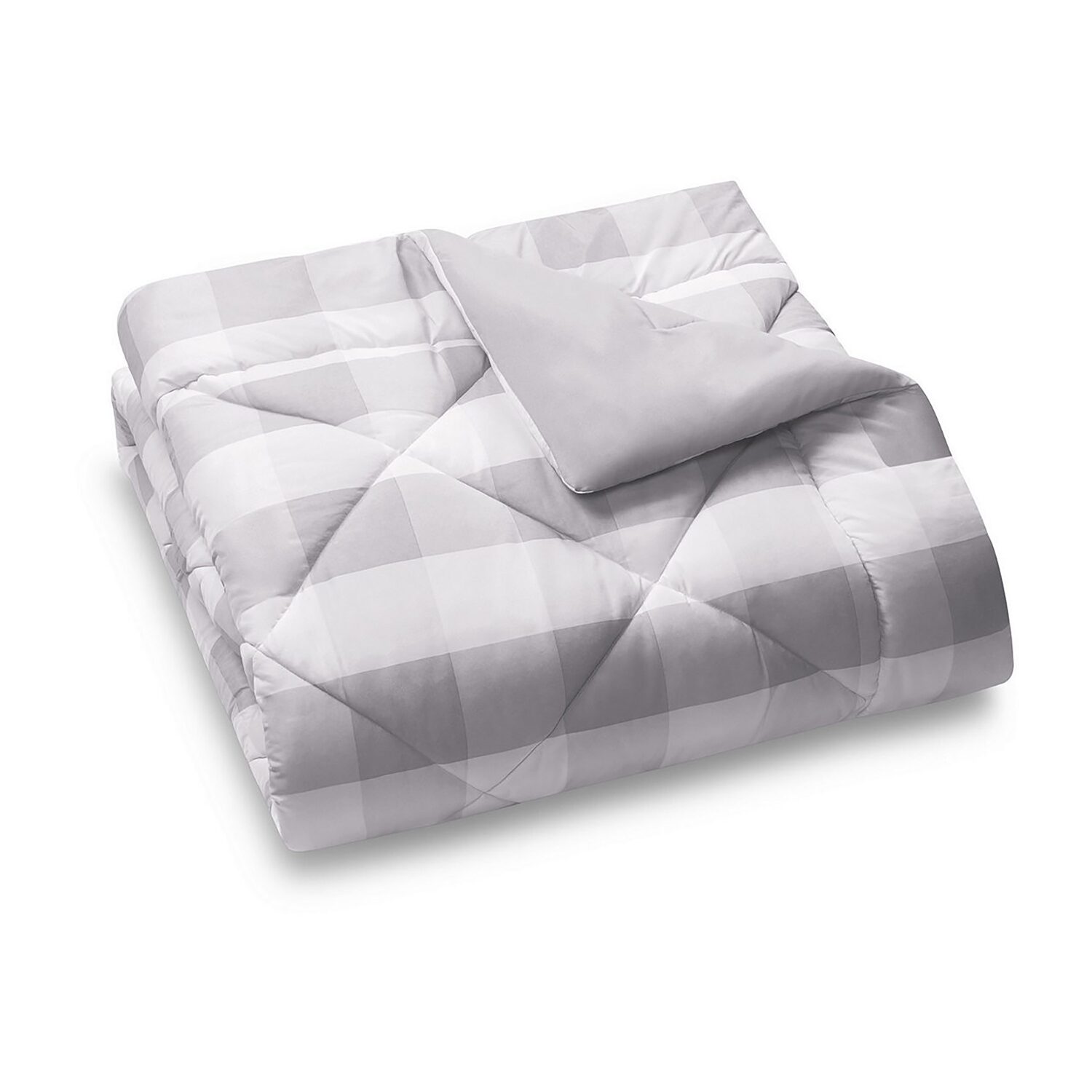 Truly Soft Everyday Buffalo Check Comforter Set Plaid Lightweight REVERSIBLE