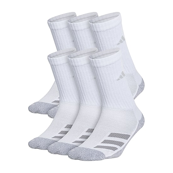 adidas Big Kid Boys 6 Pair Crew Socks