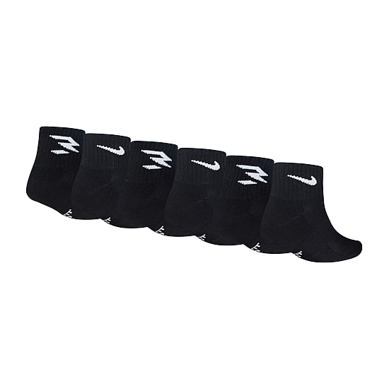Nike 3BRAND by Russell Wilson Big Kid Boys Multi-Pack 6 Pair Quarter Ankle Socks