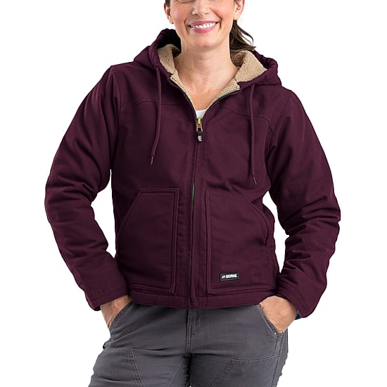 Berne Softstone Hooded Womens Hooded Midweight Plus Tall Work Jacket