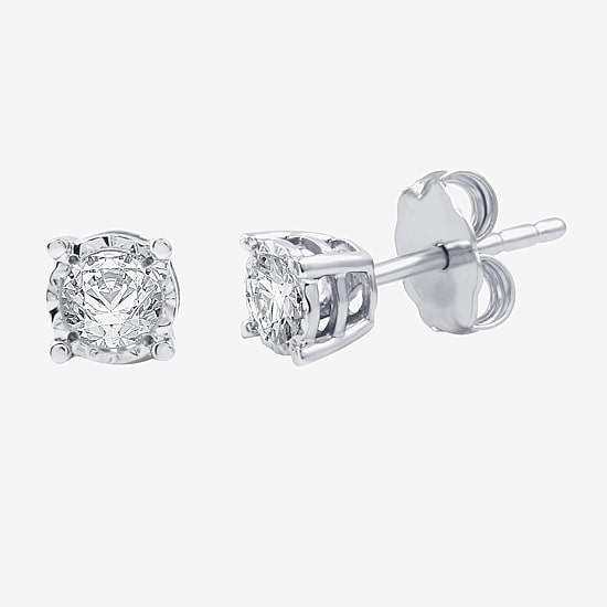 Ever Star (G / SI1-SI2) 1/2 CT. T.W. Lab Grown White Diamond Sterling Silver Round 2-pc. Jewelry Set