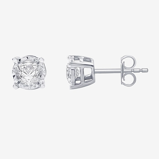 Ever Star (G / SI1-SI2) 1/2 CT. T.W. Lab Grown White Diamond Sterling Silver Round 2-pc. Jewelry Set