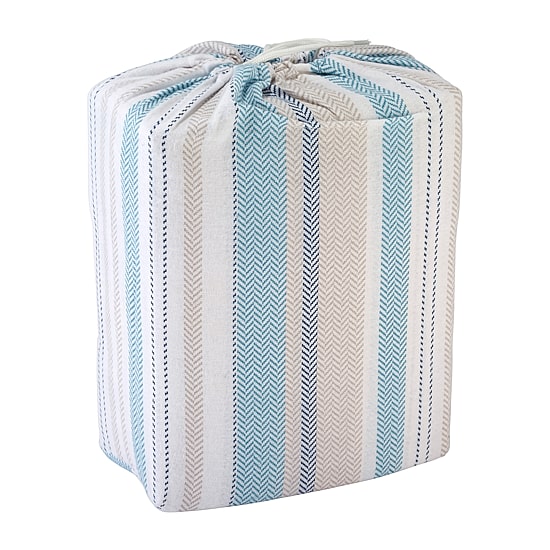 Avanti Pajama Stripe Cotton Flannel Deep Pocket Sheet Set