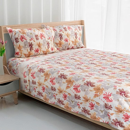 Avanti Wildflowers Cotton Flannel Deep Pocket Sheet Set