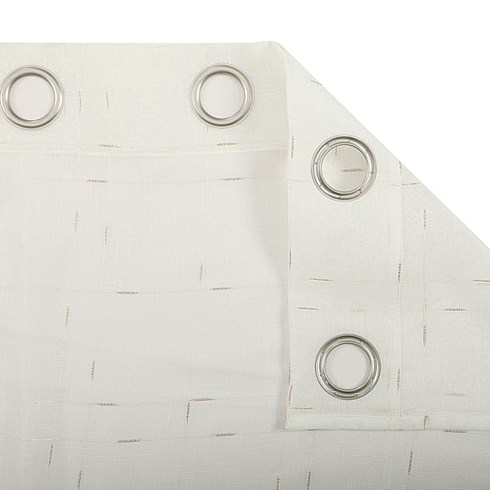 Stratford Park Brie Grommet Top Sheer Set of 2 Curtain Panel