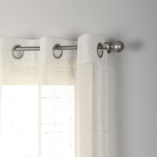 Stratford Park Brie Grommet Top Sheer Set of 2 Curtain Panel