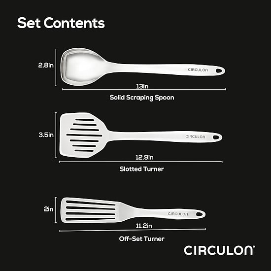 Circulon 18/8 Stainless Steel 3-pc. Kitchen Tool Set