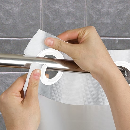 Hookless Microfiber Shower Curtain