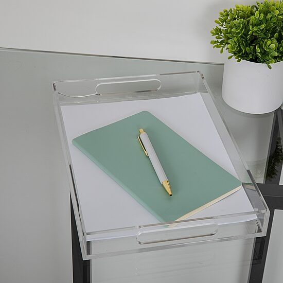 Martha Stewart 12X8 Clear Acrylic Desk Tray