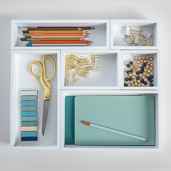 Martha Stewart 6 Pack Desk Organizer