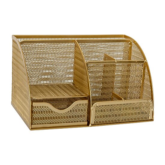 Martha Stewart Gold Small Desktop Organizer