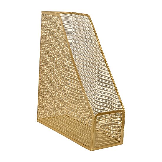 Martha Stewart Gold Mesh Single File Holder