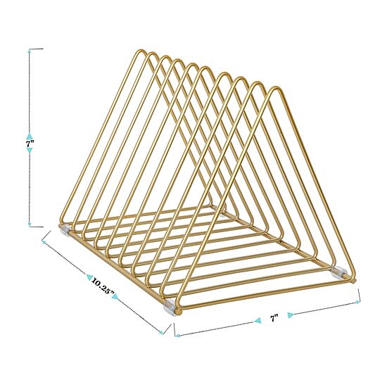 Martha Stewart Gold Mesh 9 Slot File Holder