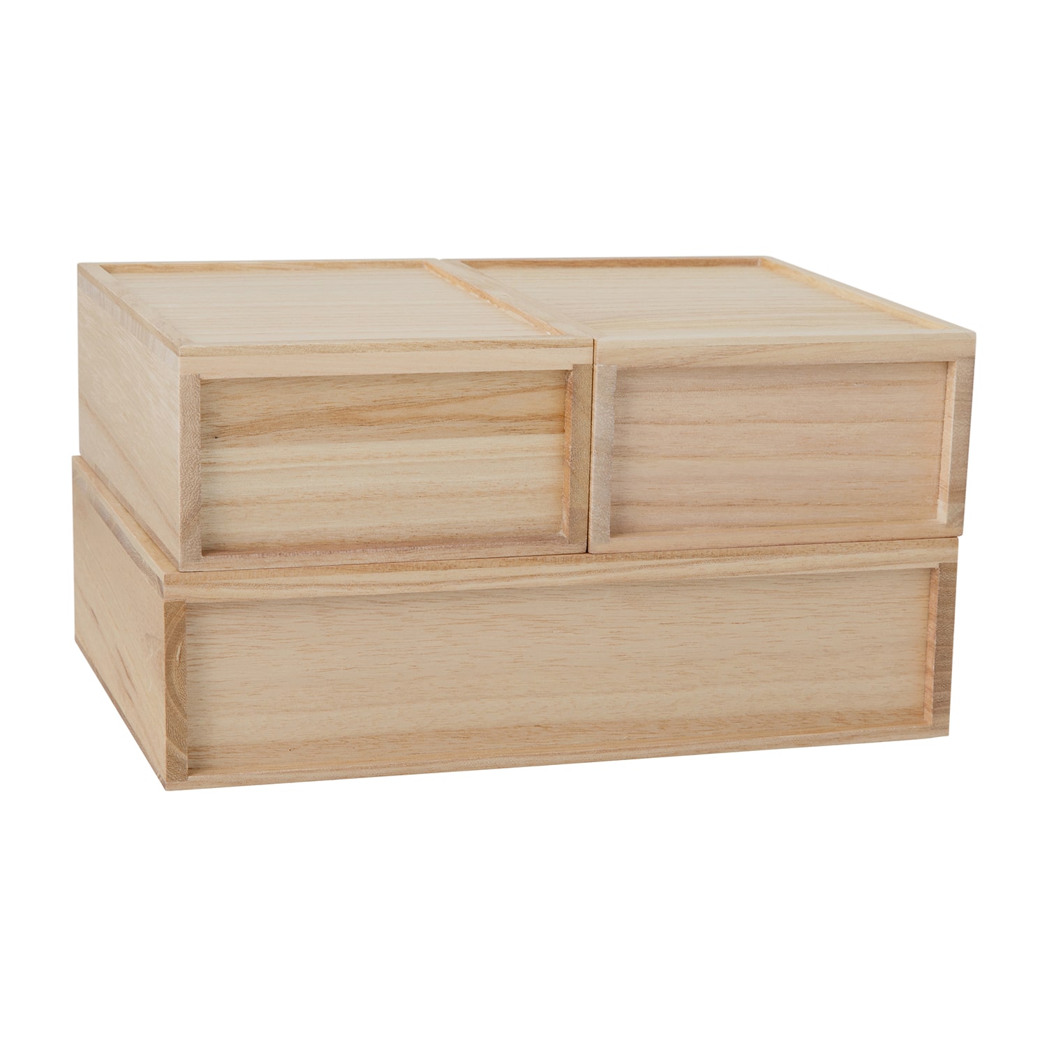 Martha Stewart 3 Pack Wood Box With Drawers