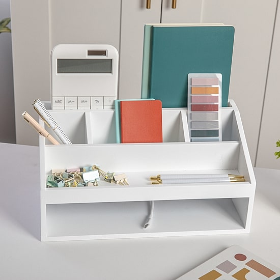 Martha Stewart Wood Desktop Organizer