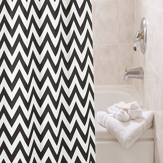 Kenney Step Up Chevron Shower Curtain Liner